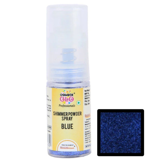 Blue ColourGlo Edible Shimmer Powder Spray 5g Bakersville