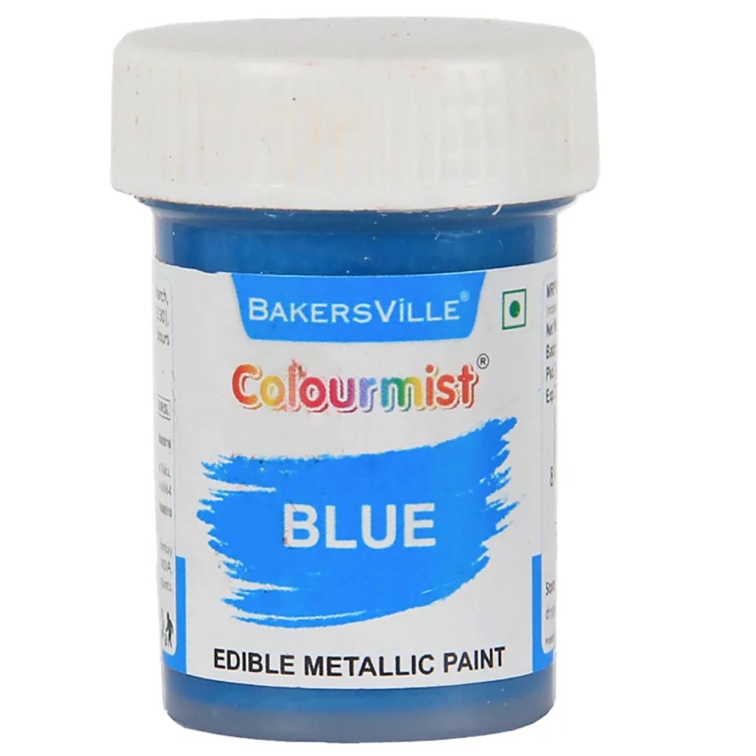 Blue Colourmist Edible Metallic Paint 20g Bakersville