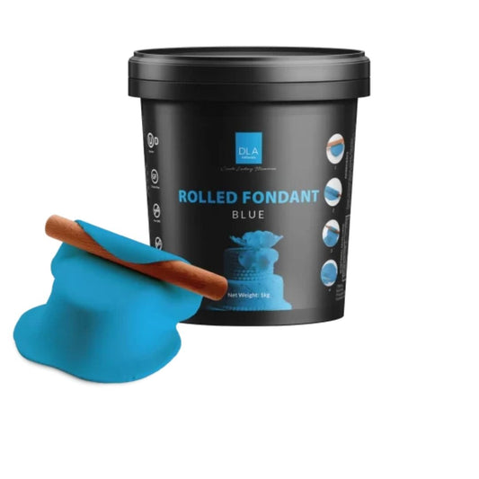 Blue Rolled Fondant 1kg DLA naturals