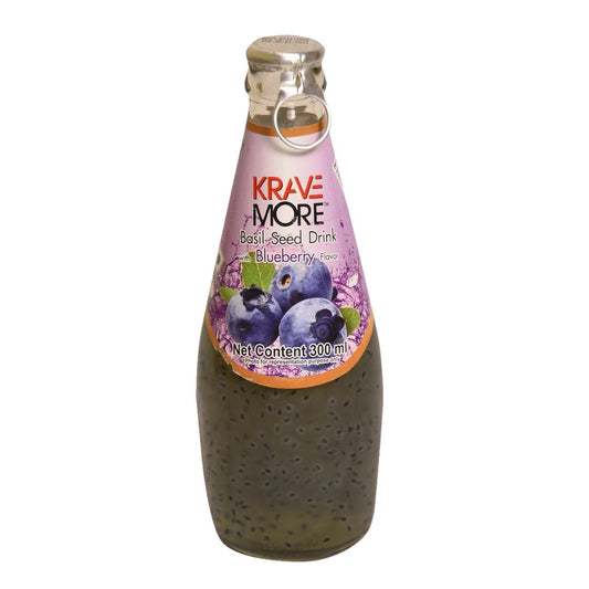 Blueberry Basil Seed Drink 300ml Krave More