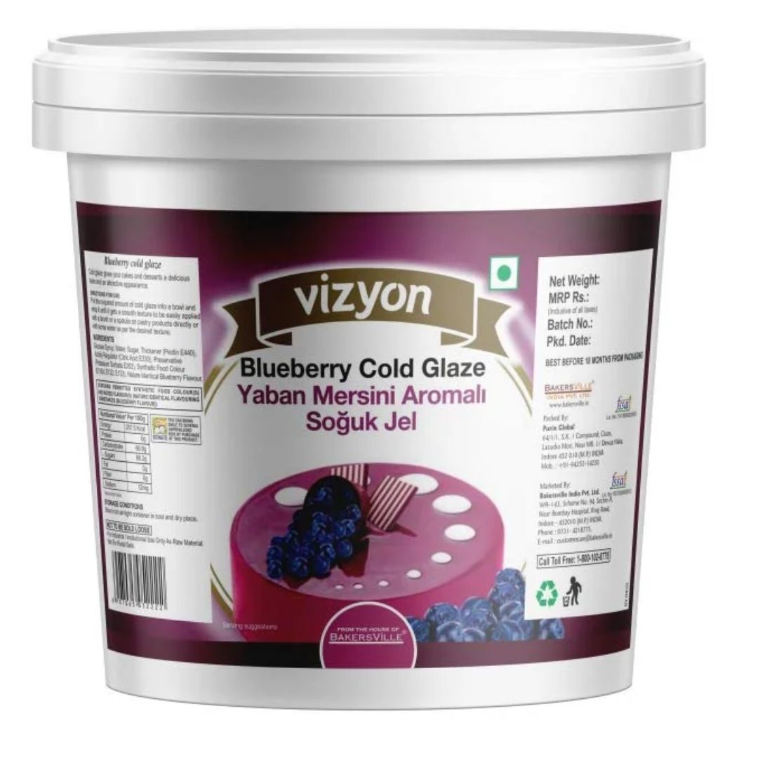 Blueberry Cold Glaze 900 Gm, Vizyon