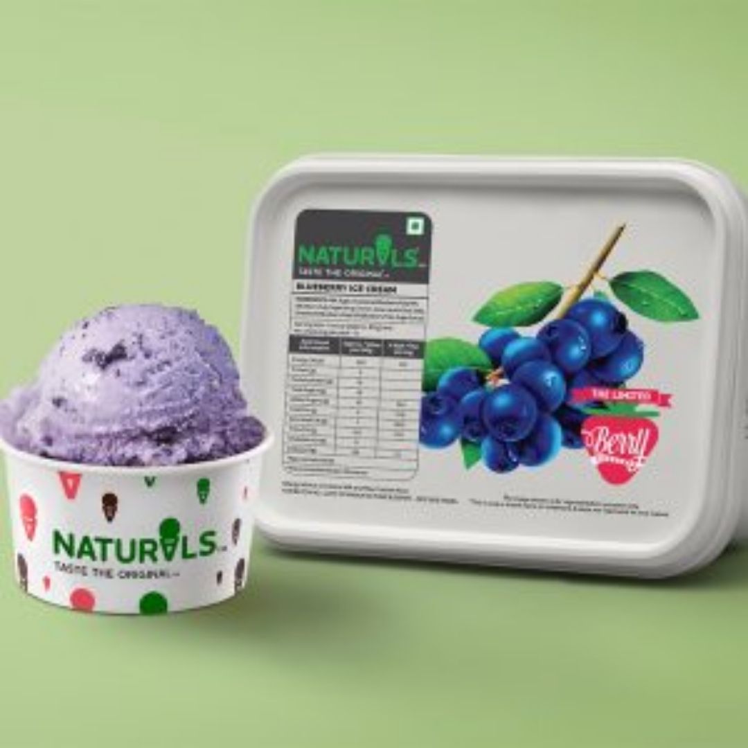 Blueberry Ice cream  Naturals