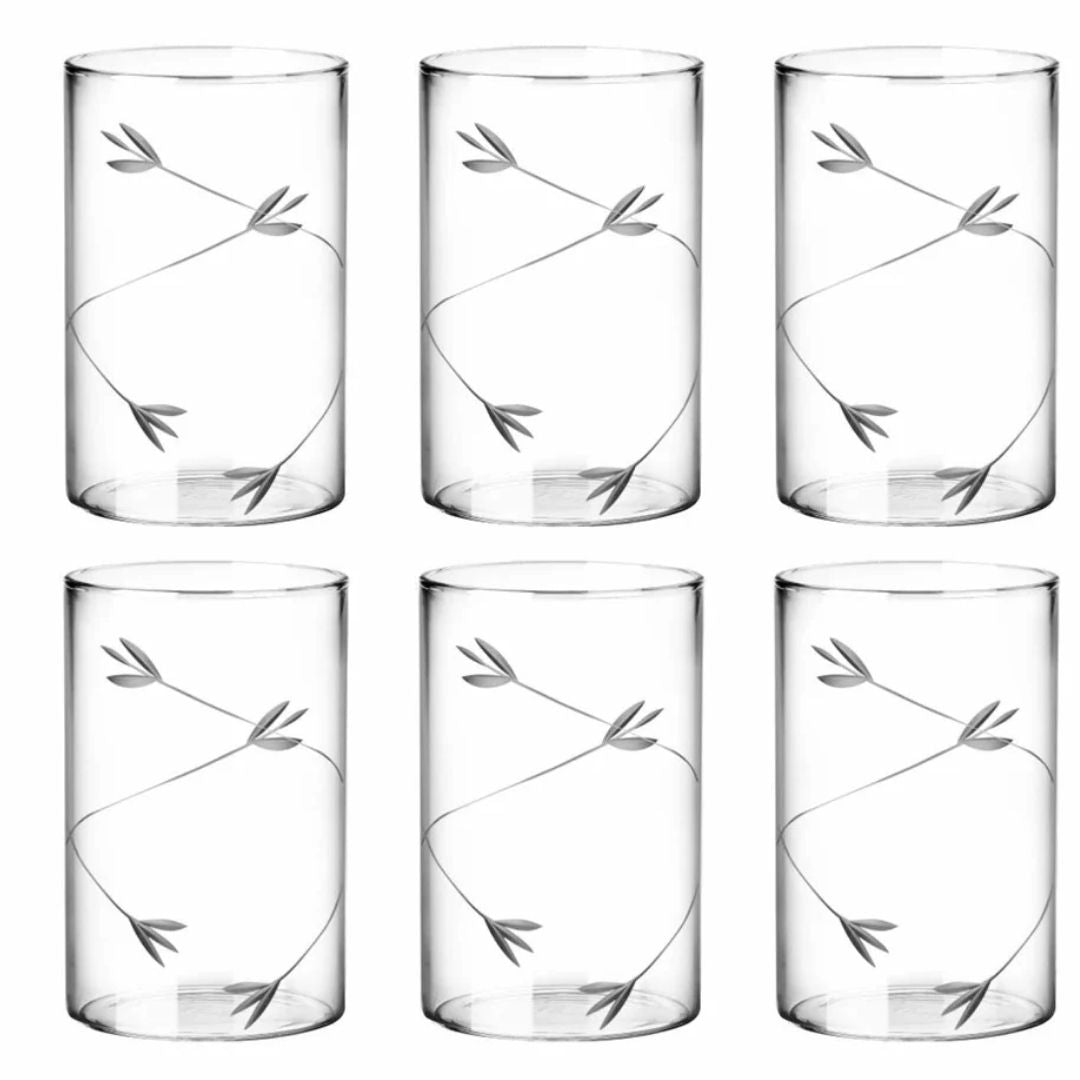 Borosilicate Decorative Vector Glass Tumbler Milton