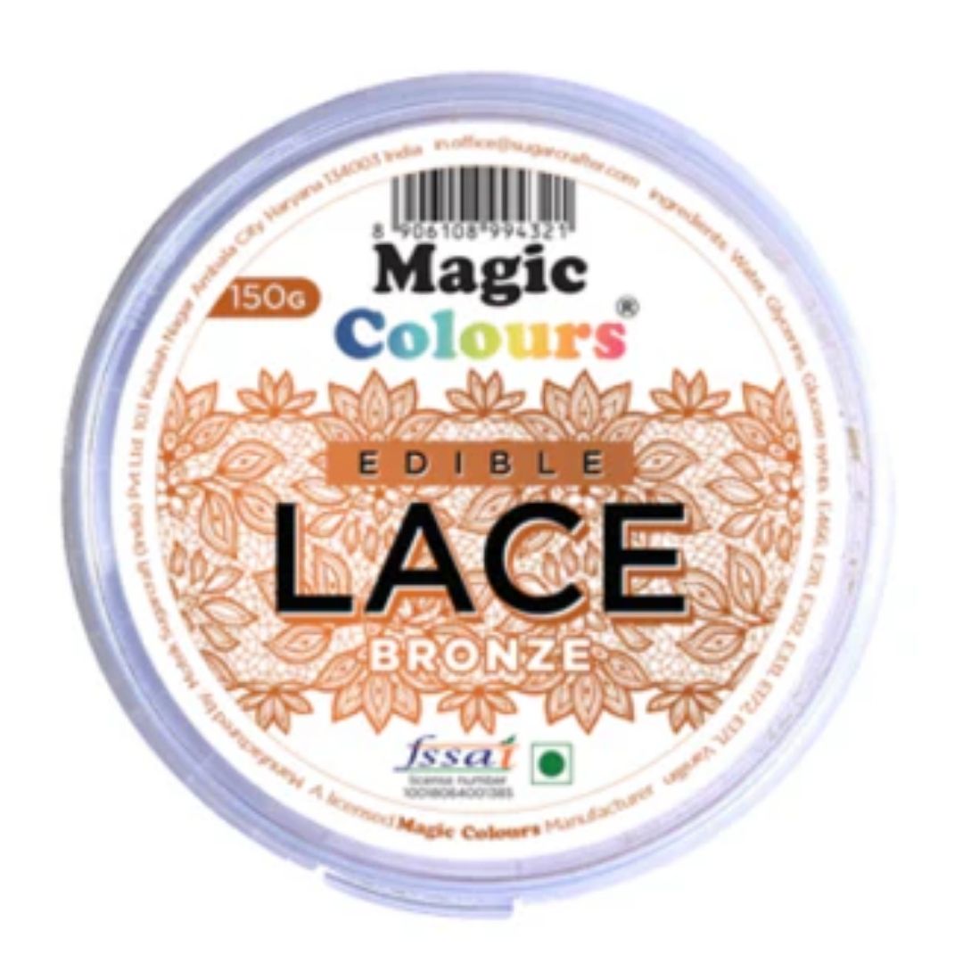 Bronze Edible Lace Paste Magic Colours