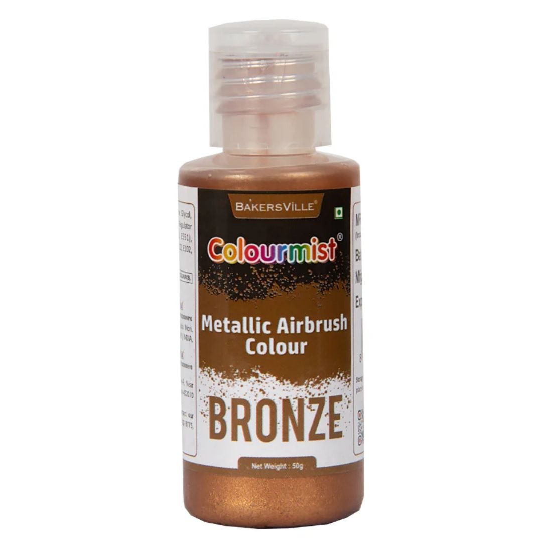 Bronze Metallic Airbrush Food Colour 50g Colourmist