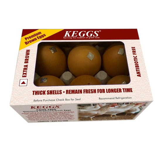 Brown Eggs (Pack of 6) Keggs