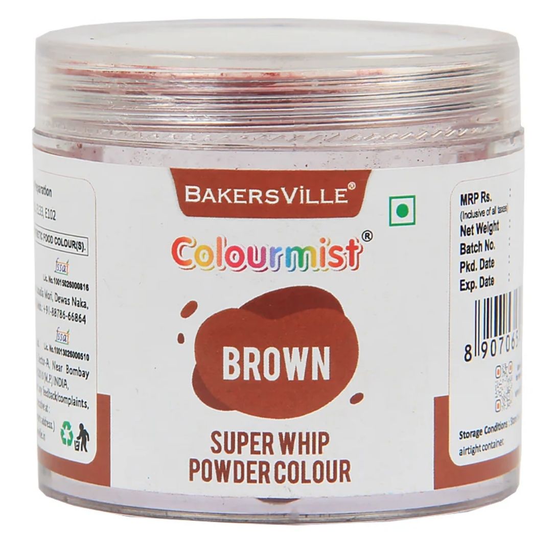 Brown Super Whip Powder Colour 30g Colourmist