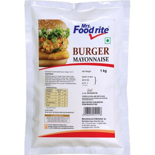 Burger Mayonnaise   1 kg  Mrs Food rite