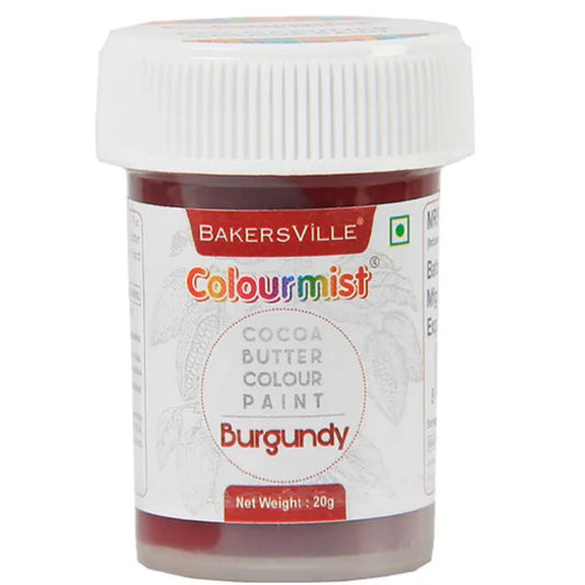 Burgundy Colourmist Cocoa Butter Colour 20ml Bakersville