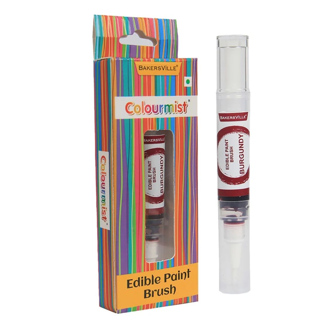 Burgundy Colourmist Edible Paint Brush Bakersville