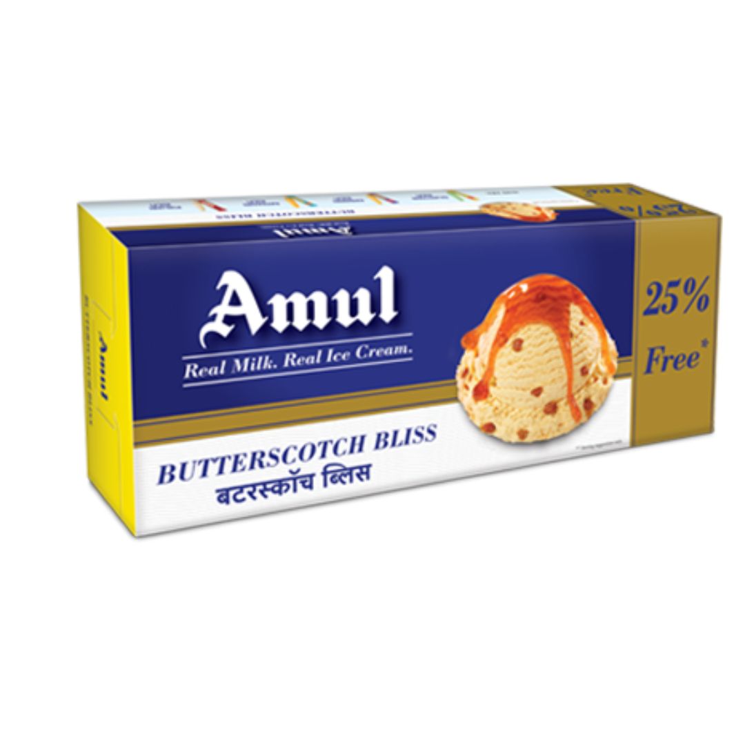 Butterscotch Bliss Ice Cream 1.25ltr Amul