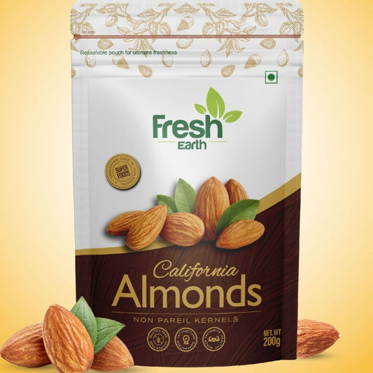 CALIFORNIA ALMONDS 200G FRESH EARTH