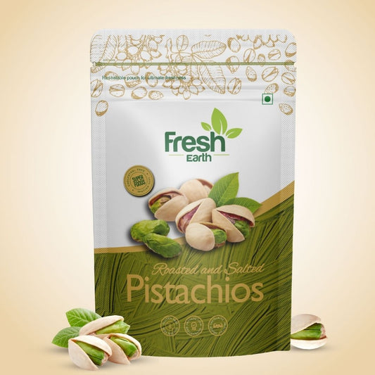 CALIFORNIA ROASTED & SALTED PISTACHIOS 180G FRESH EARTH