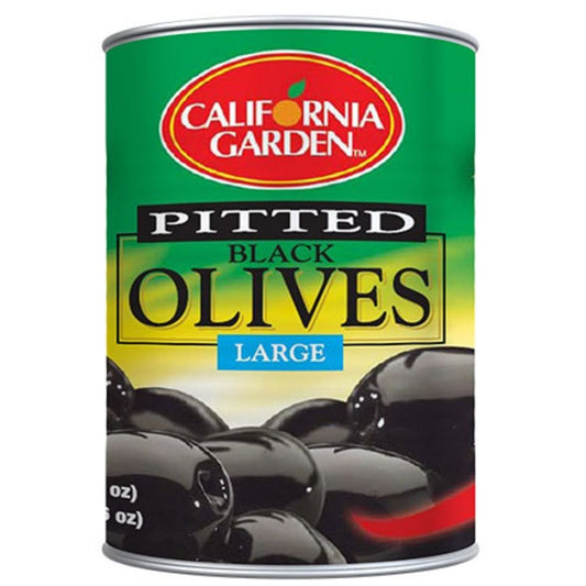 CANNED OLIVES, LARGE BLACK PITTED California Garden