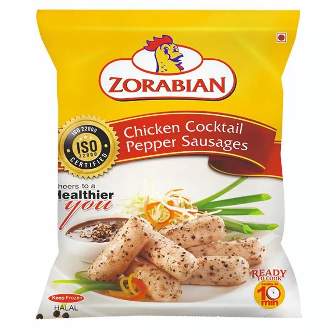 Chicken Cocktail Pepper Sausages 500g Zorabian