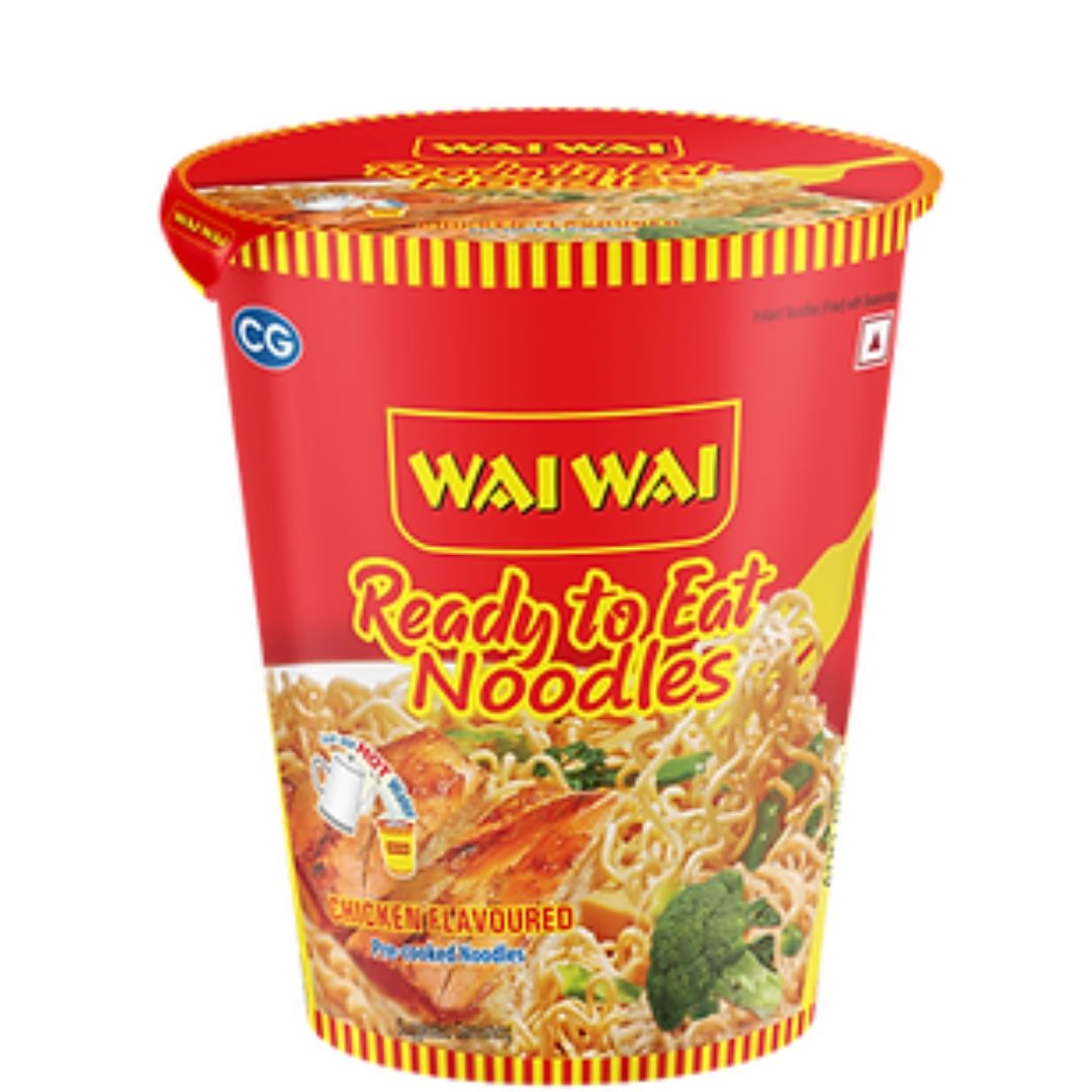 CHICKEN CUP NOODLES - 75GM WAI WAI