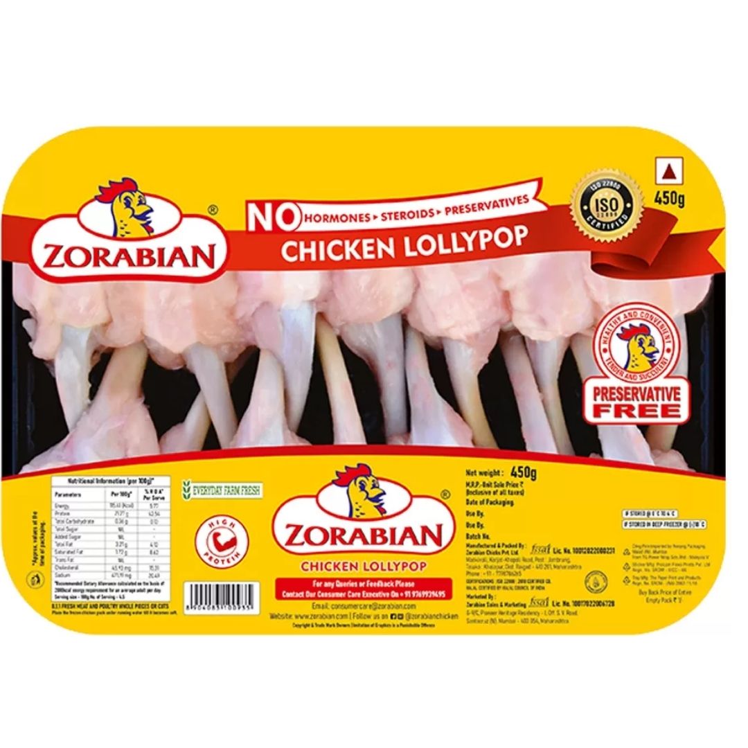 Chicken Lollipop 450g Zorabian