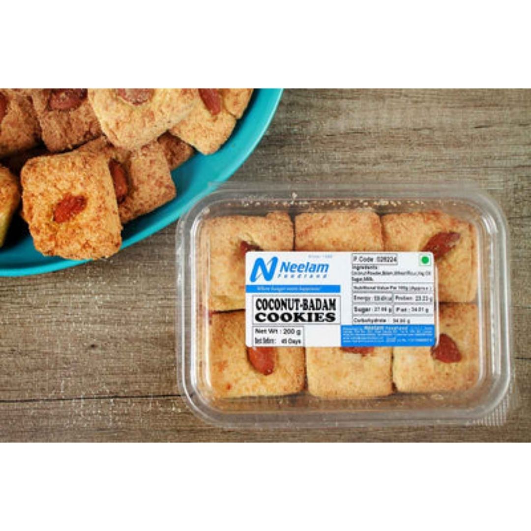 COCONUT ALMOND COOKIES 200G NEELAM