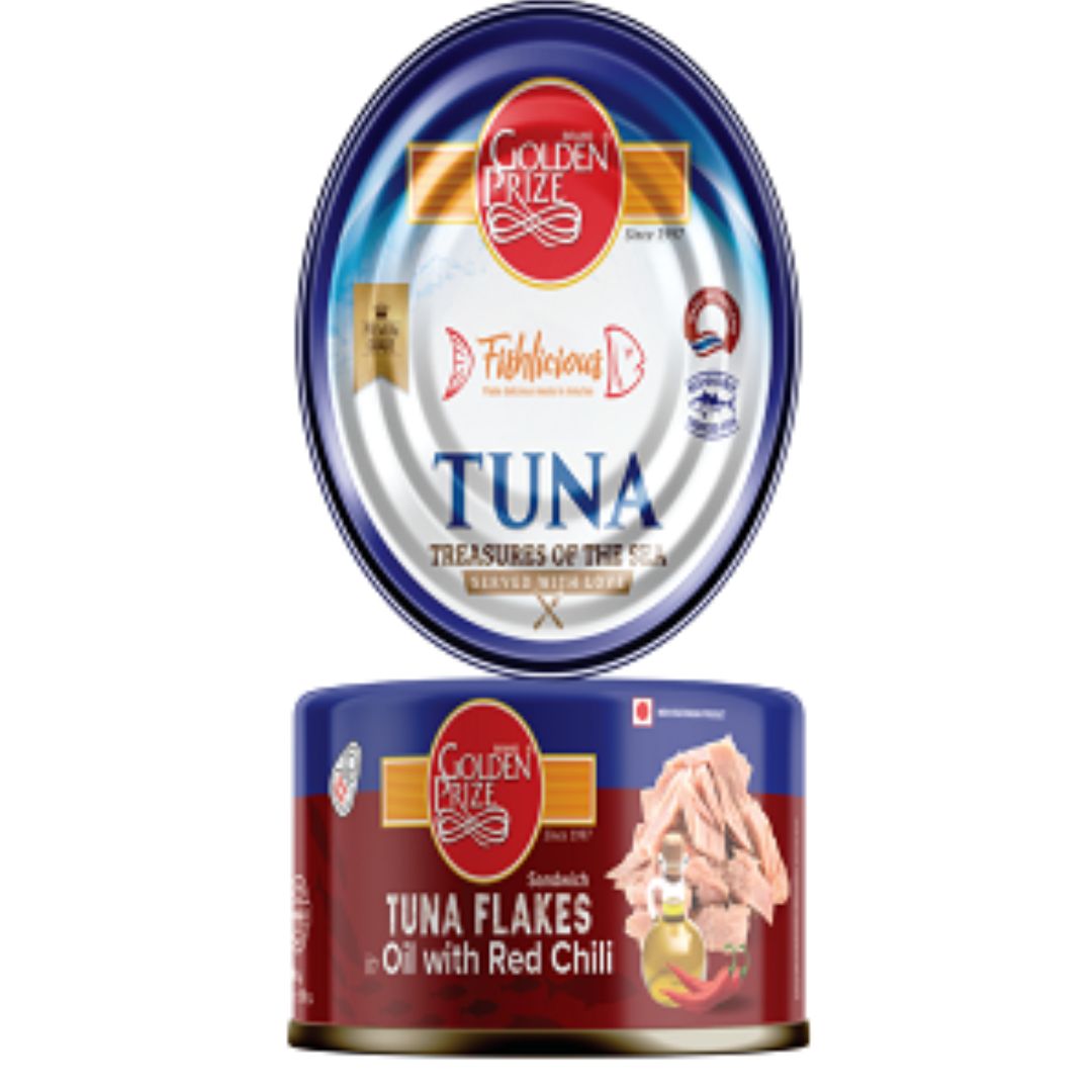 Canned Tuna Chunks in Tomato Sauce 185g Golden Prize