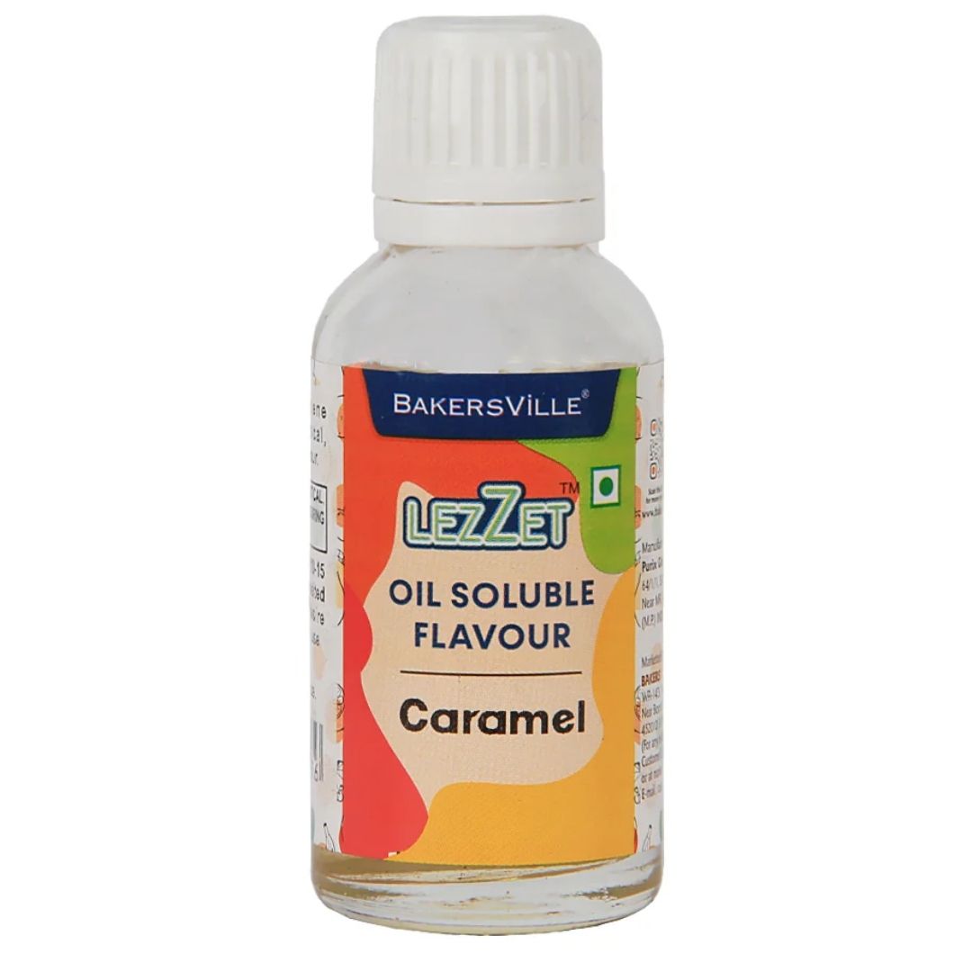 Caramel  Lezzet Oil Soluble Flavour 30ml Bakersville