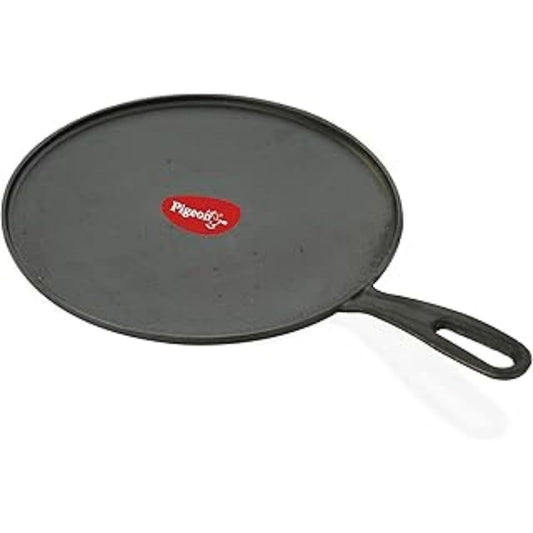 Cast Iron Long Handle Dosa Tawa (280 mm) - Black Pigeon