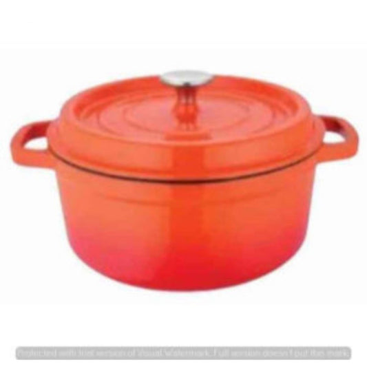 Cast Iron Pot with Lid Orange 28 cm CIP-9203 Venus