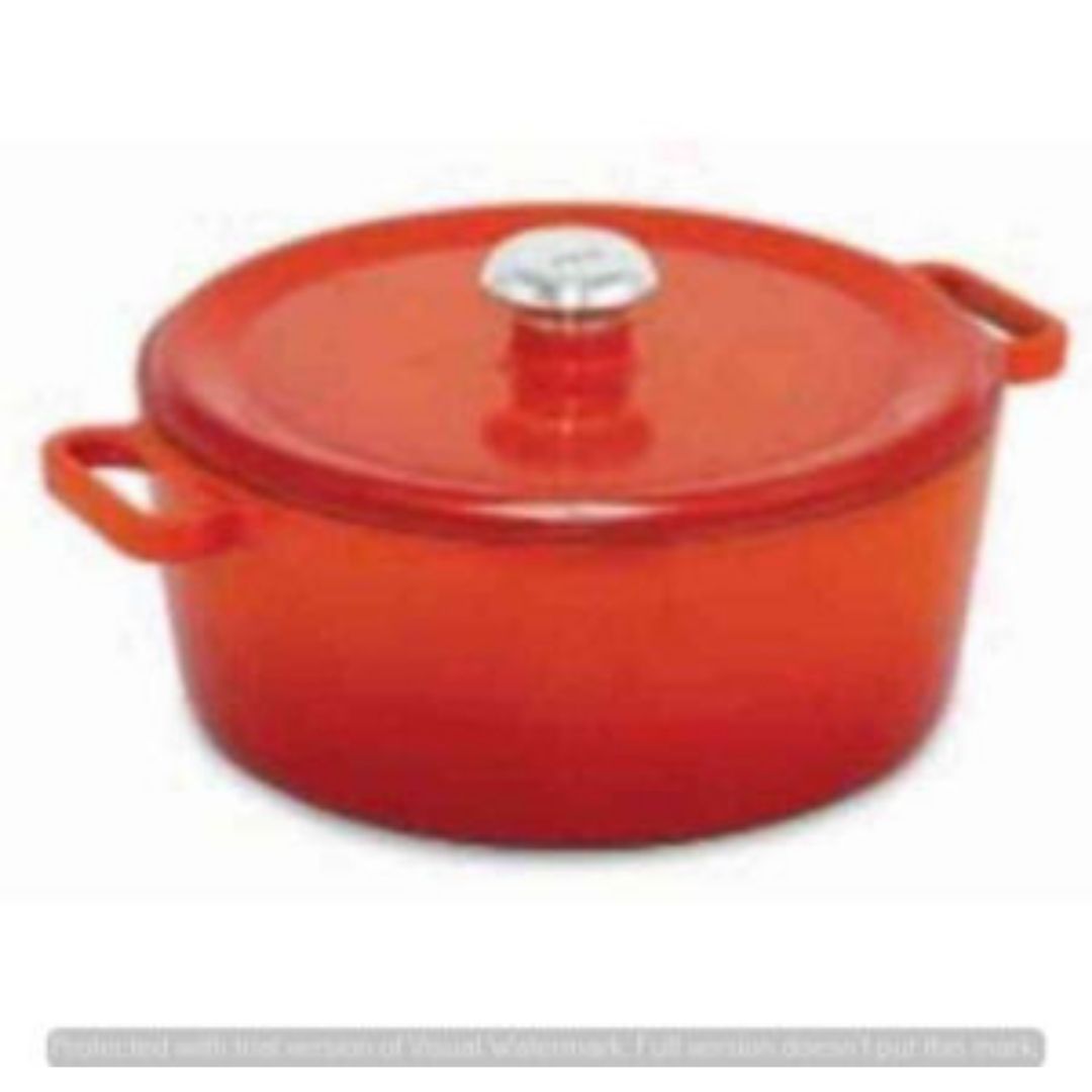 Cast Iron Pot with Lid Orange CIP-9203-28 cm Venus