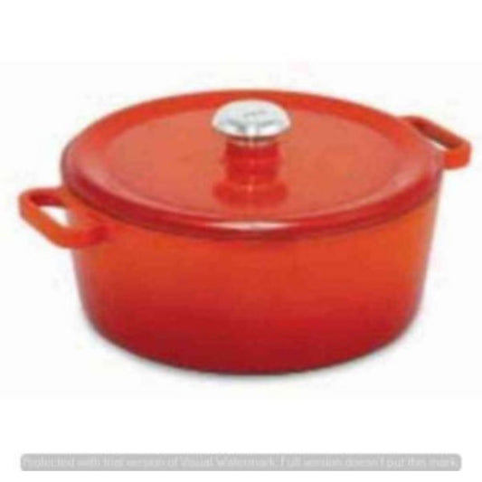 Cast Iron Pot with Lid Orange CIP-9203-28 cm Venus