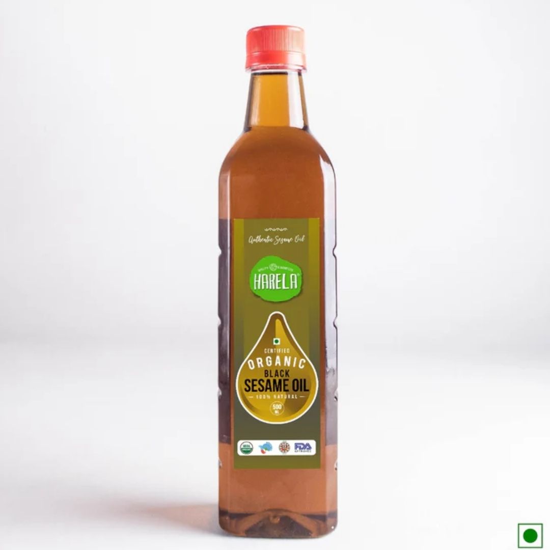 Certified Organic Cold Pressed Sesame Oil 500ml Harela