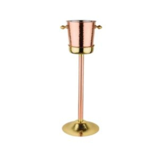 Champagne Bucket with Stand – Cu_ Br Plated (5000ml) La Coppera