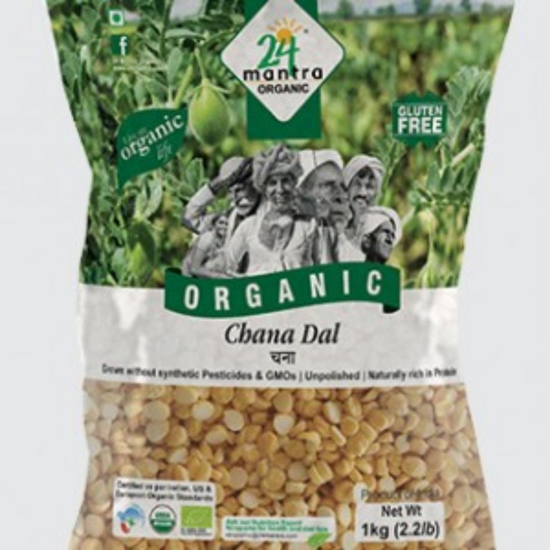 Chana Dal 1kg 24 Mantra Organic