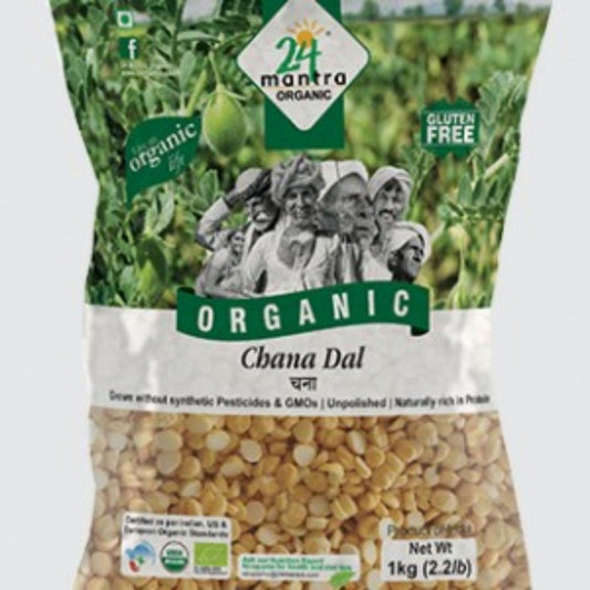 Chana Dal 1kg 24 Mantra Organic