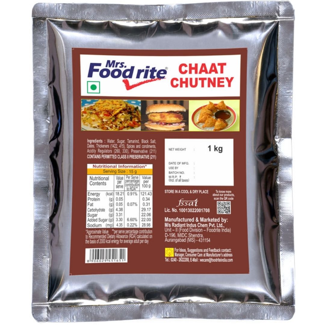 Chat Chutney  1 kg  Mrs Food rite