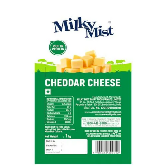 Cheddar Cheese 1Kg Milky Mist