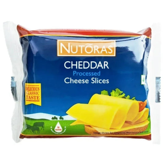 Cheddar Cheese Slice 200 Gms Nutoras