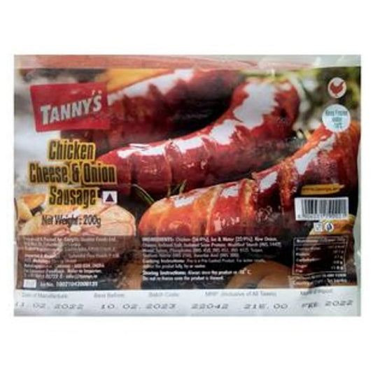 Cheese & Onion Sausage 200g Tannys