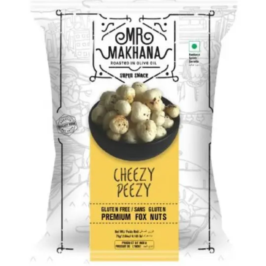 Cheesy Peezy  75 gm  Mr. Makhana