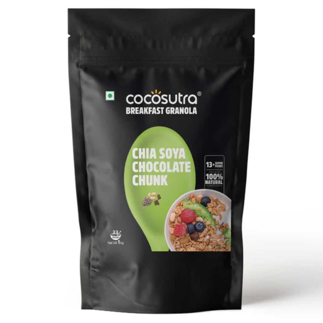 Chia Soya Chocolate Chunk Breakfast Granola 1kg