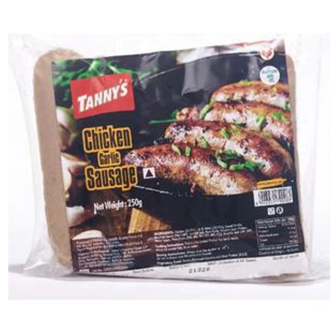 Chicken - Garlic Sausages 250g Tannys