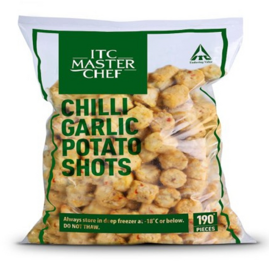 Chilli Garlic Potato Shots 1.5 Kg ITC