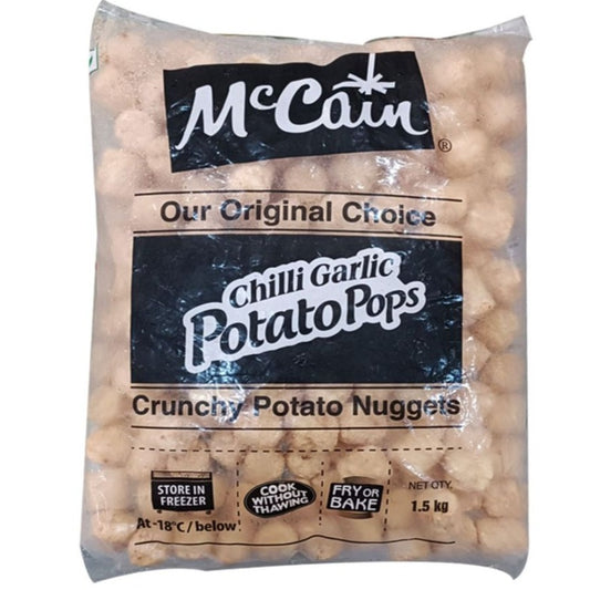 Chilli Garlic Potato Pops 1.5 kg  Mccain
