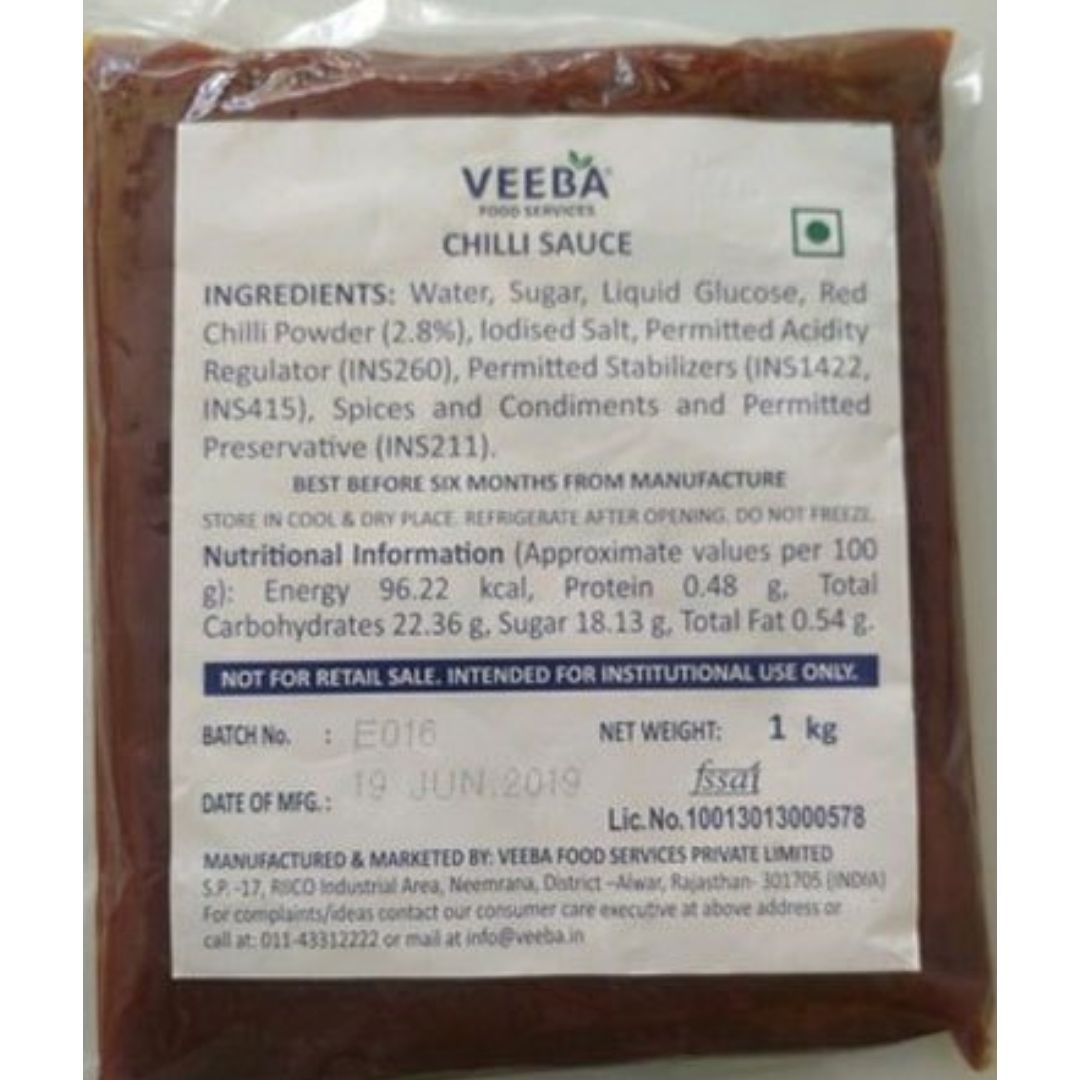 Chilli Sauce 1 Kg Veeba