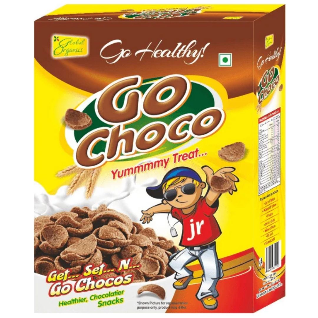 Choco Cornflakes 500 gm  Go Healthy