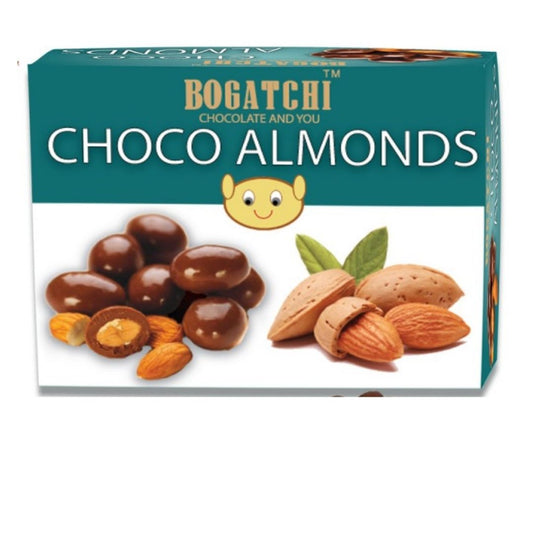 Chocolate Coated Almonds, Rich Dark Chocolate Coated Dry Fruits, 100 grams Bogatchi