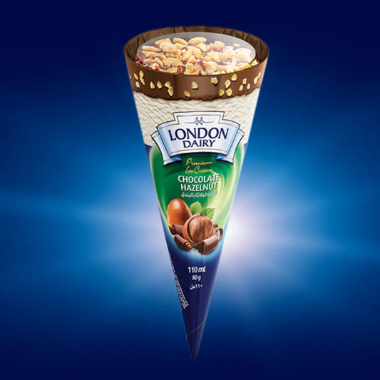 Chocolate Hazelnut Cone 110ml London Dairy