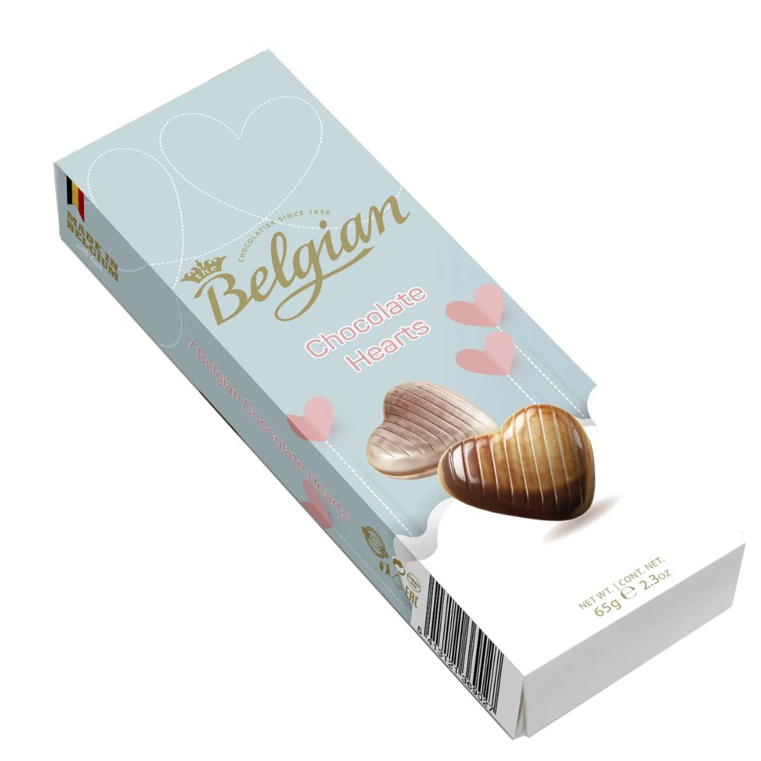 Chocolate Hearts 65g The Belgian