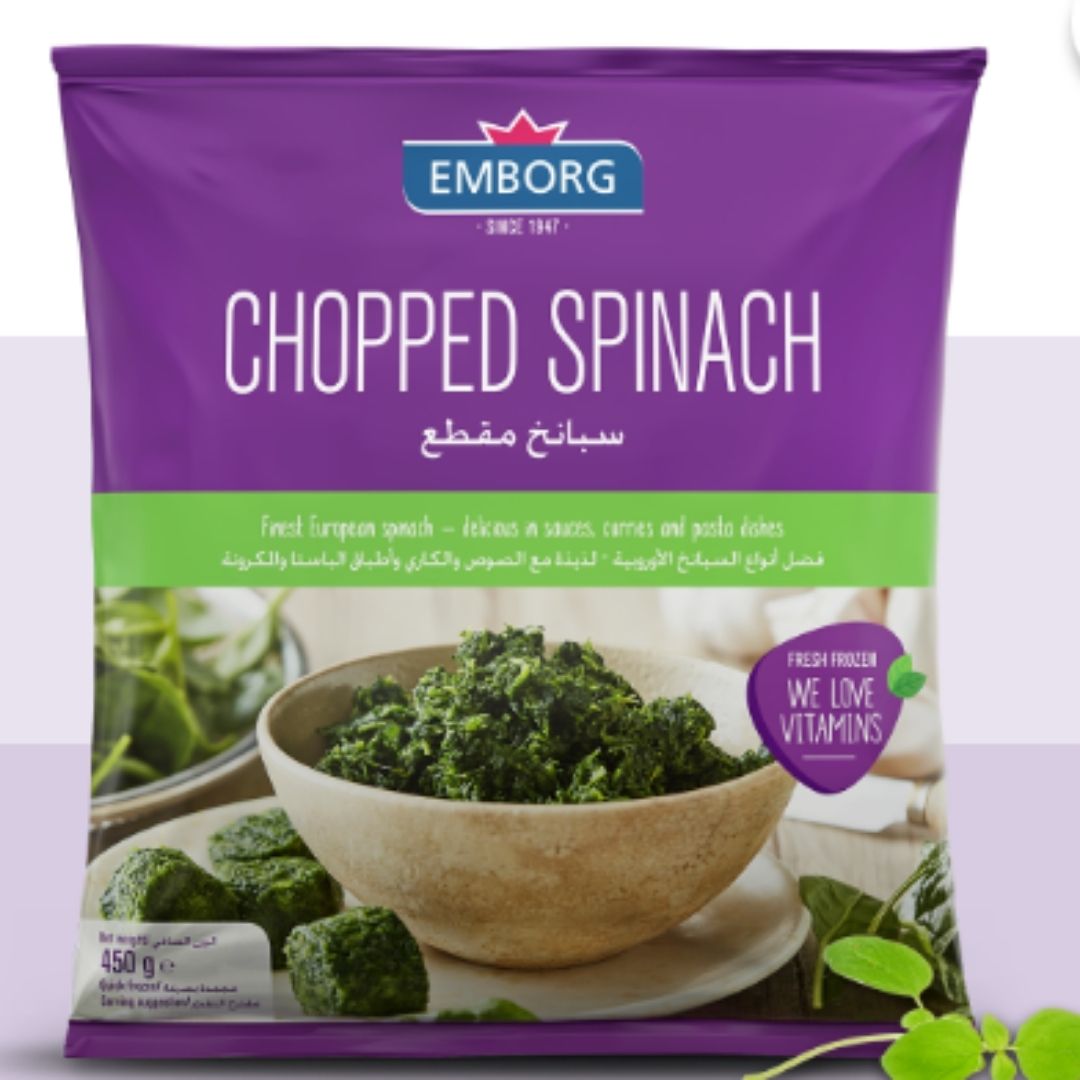 Chopped Spinach 450g  Emborg