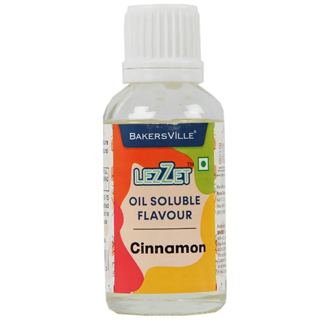 Cinnamon  Lezzet Oil Soluble Flavour 30ml Bakersville