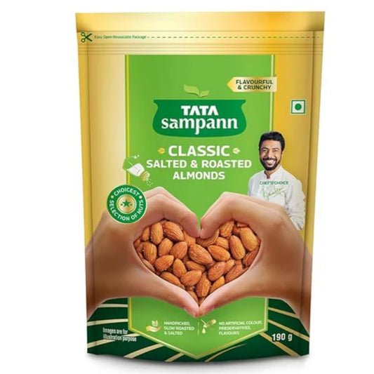 Classic Salted & Roasted Almond 190gm Tata Sampann