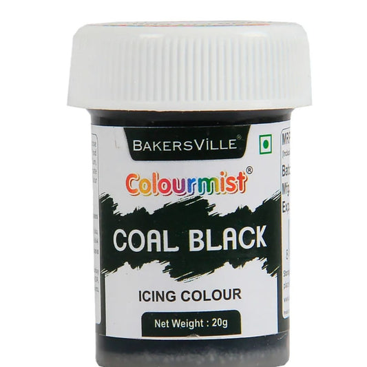 Coal Black Edible Icing Color 20g Colourmist